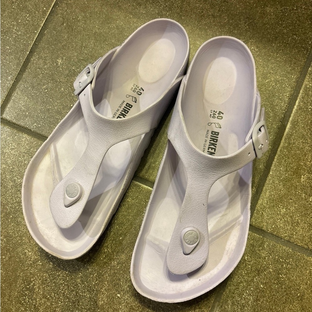 Birkenstock rubber slides